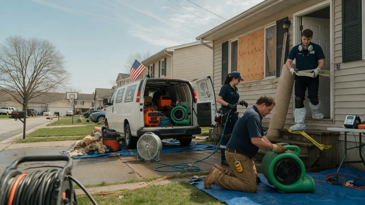 Water Damage Restoration in Castleton, IL near me